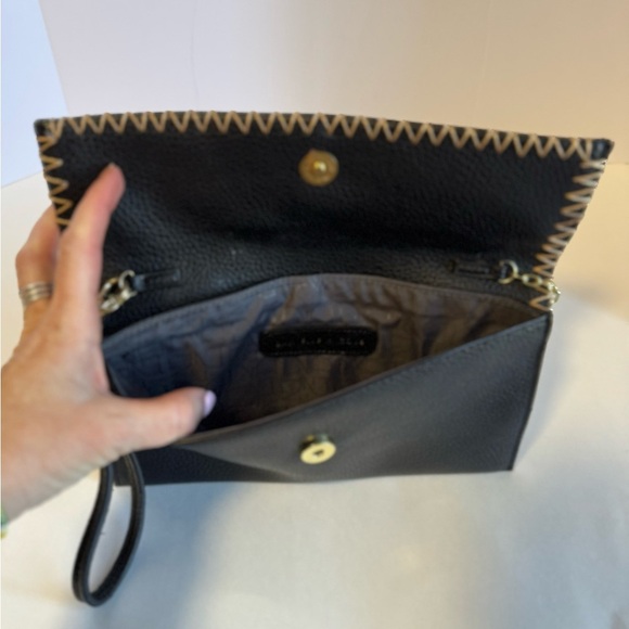 Danielle Nicole Clutch Black With Gold Accent - Picture 4 of 10